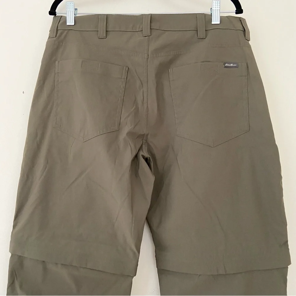 Eddie Bauer Convertible Tech Pants Mens 36x30 Zip Off Hiking Trail Performance